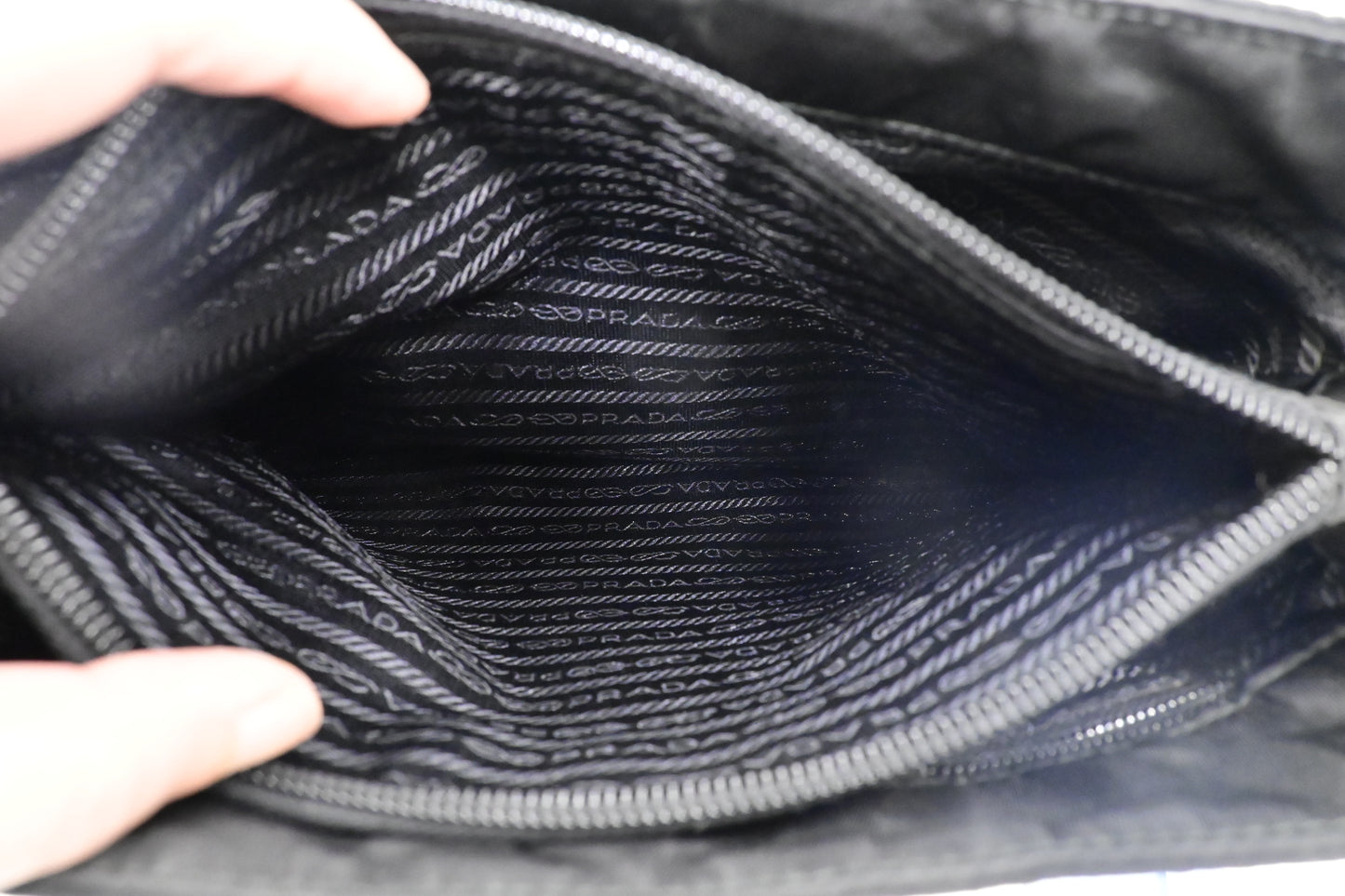 Prada Sholder Bag in Black Nylon