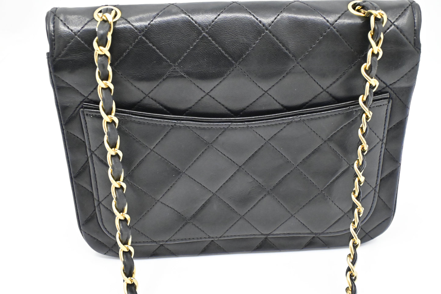 Chanel Round Flap in Black Matelassé Leather