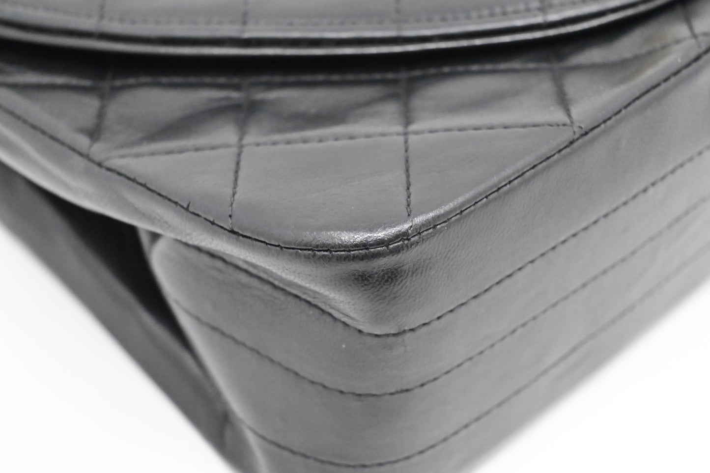 Chanel Round Flap in Black Matelassé Leather