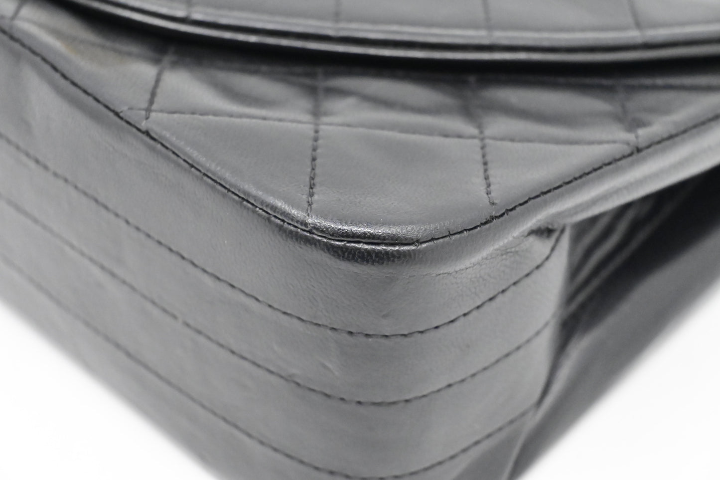 Chanel Round Flap in Black Matelassé Leather