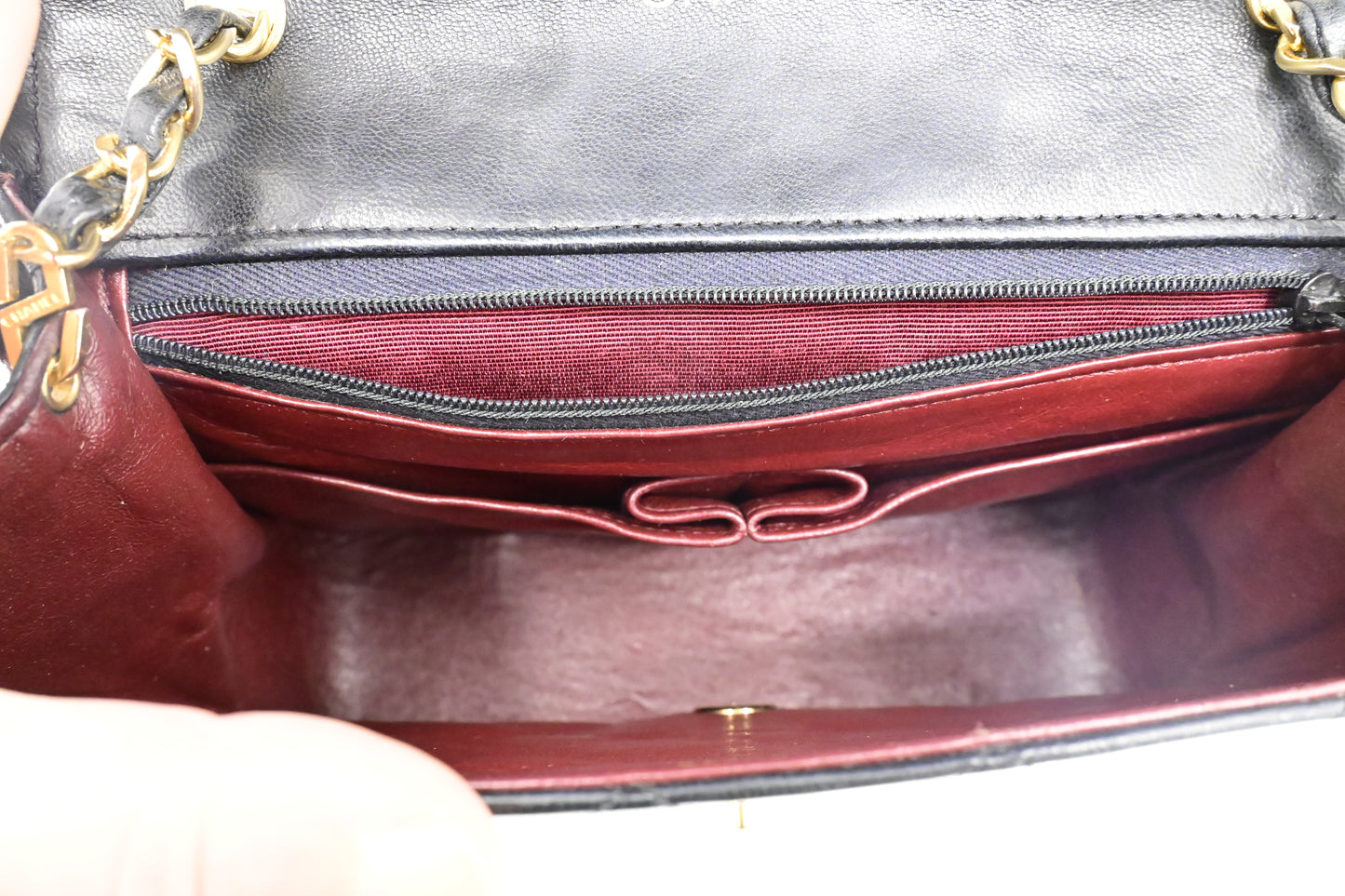 Chanel Round Flap in Black Matelassé Leather