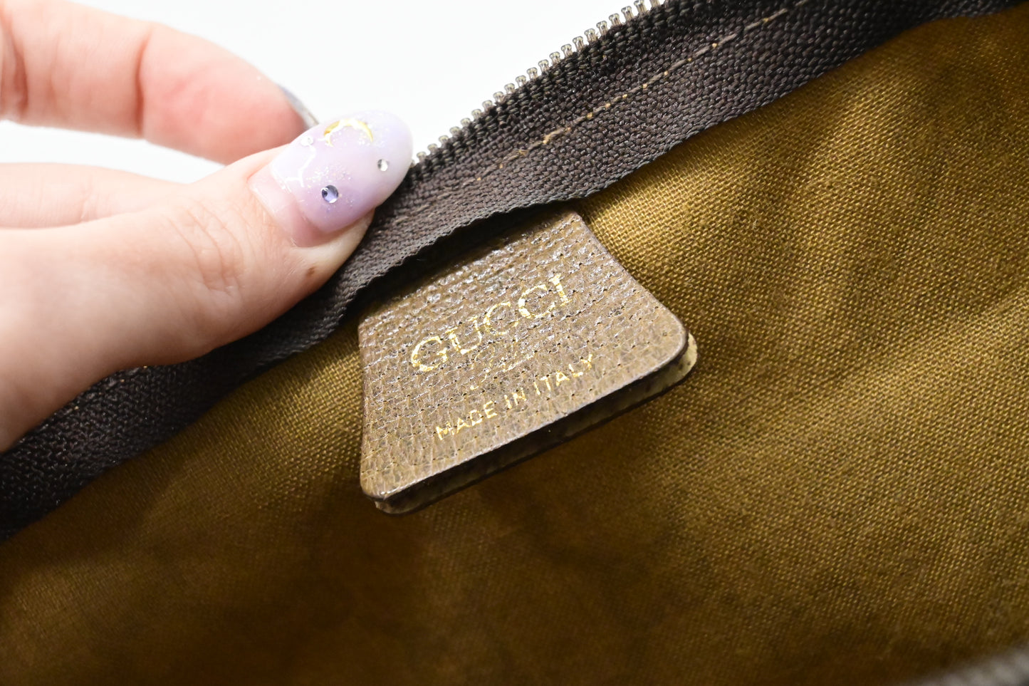 Gucci Plus Zipped Travel Bag in GG Plus Coated Canvas