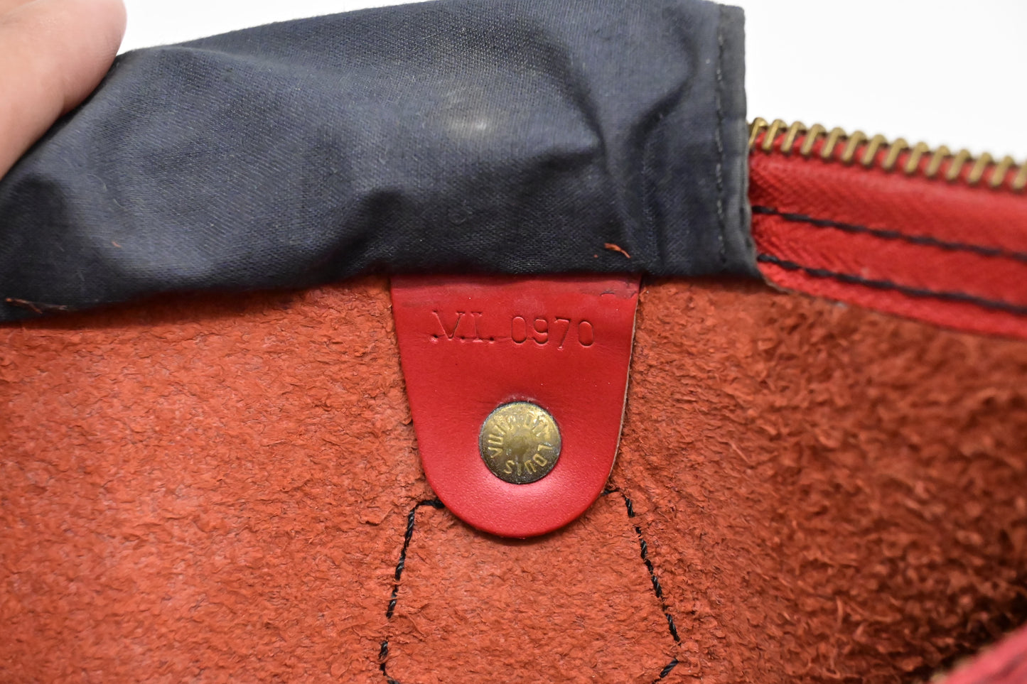 Louis Vuitton Speedy 30 in Red Epi Leather