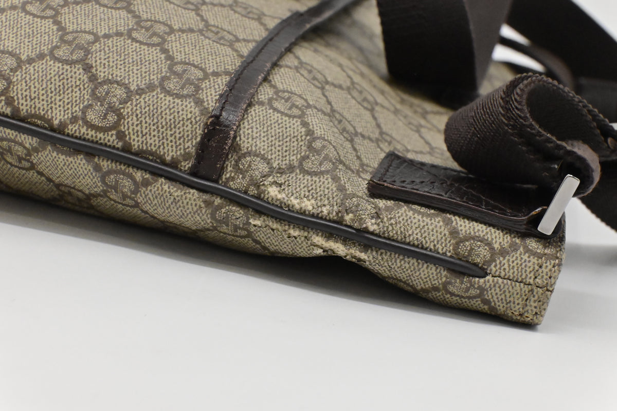 Gucci Square Crossbody in GG Supreme Canvas