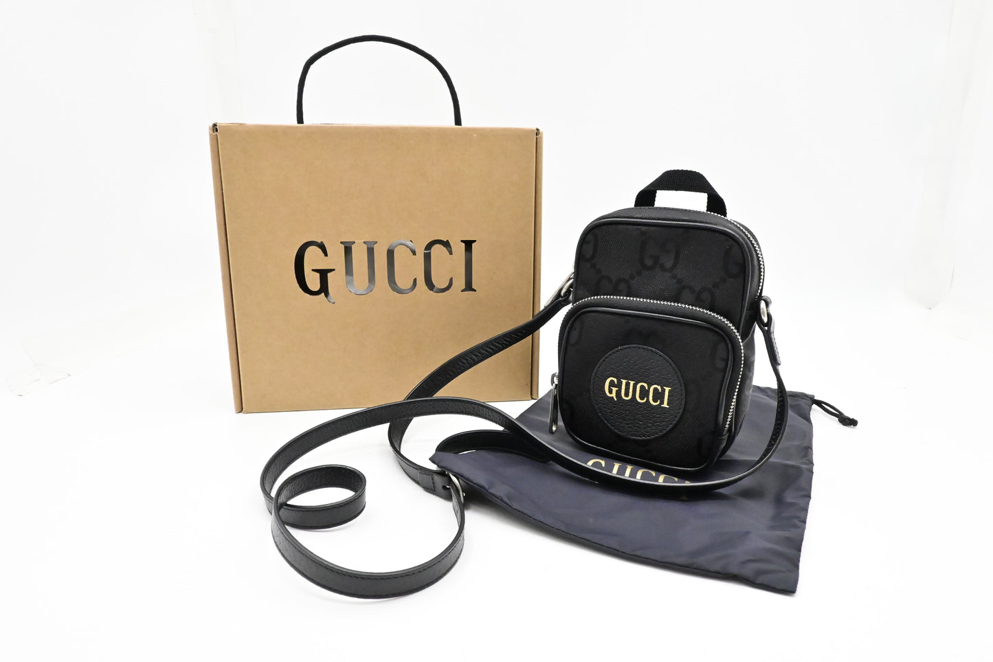 Gucci Off The Grid Mini Crossbody in Black Econyl Canvas