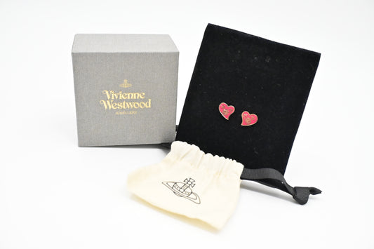 Vivienne Westwood Heart Stud Earrings