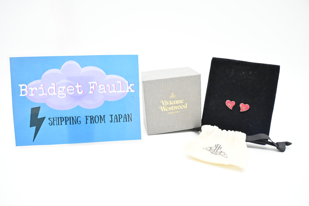Vivienne Westwood Heart Stud Earrings