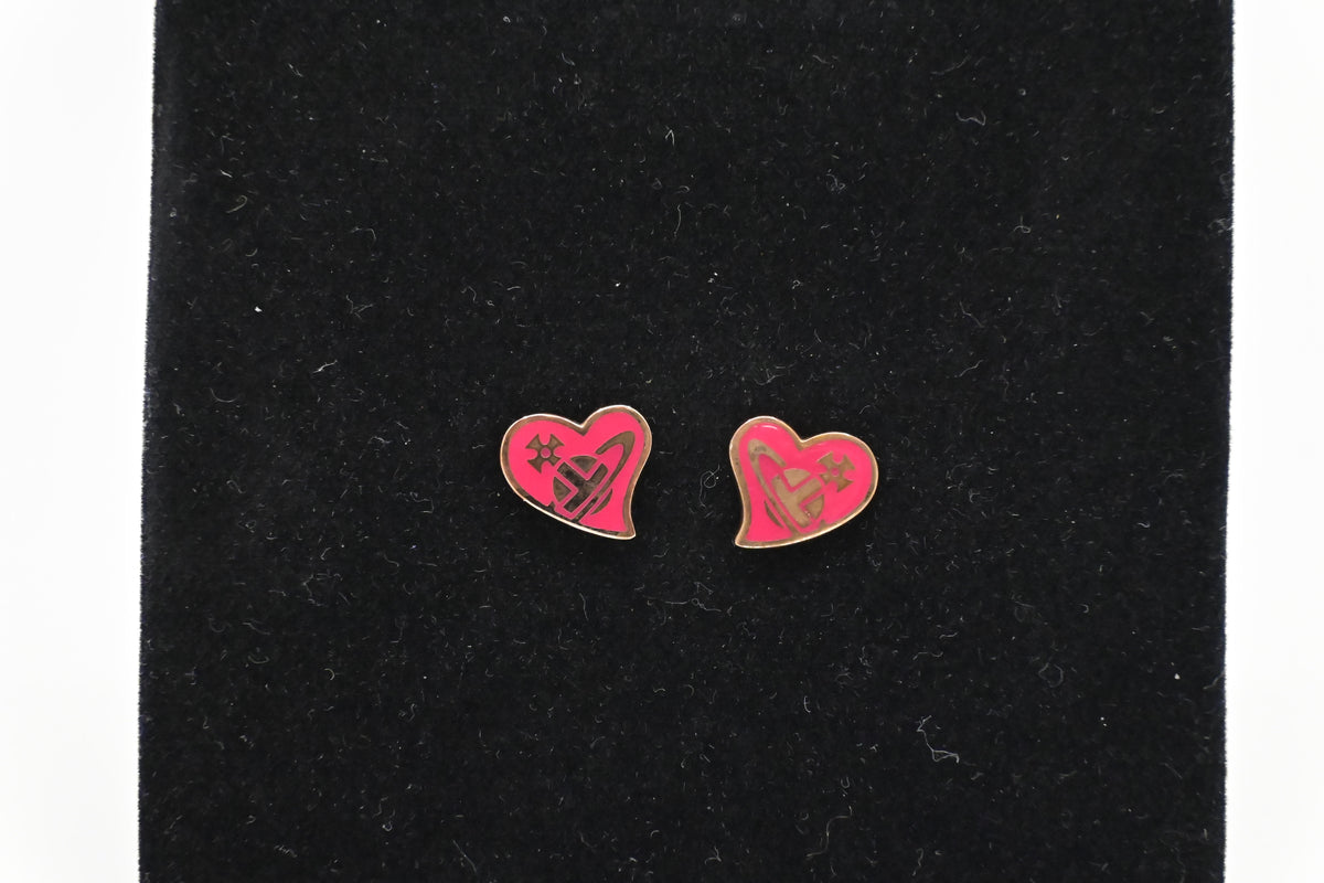Vivienne Westwood Heart Stud Earrings