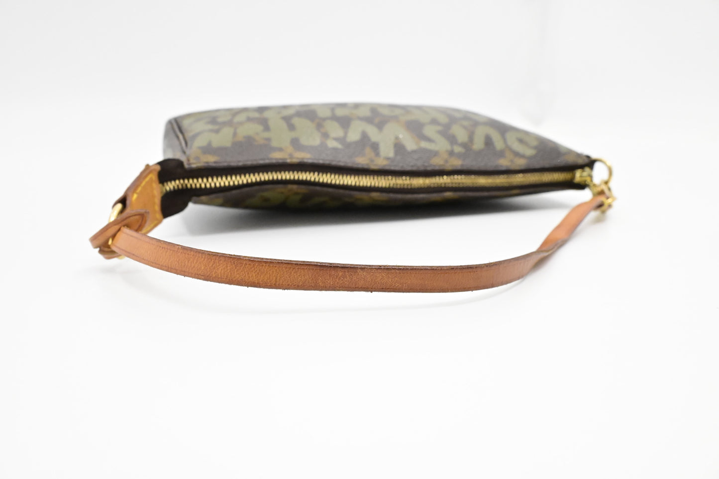 Louis Vuitton x Stephen Sprouse Pochette Accessoires in Green Graffiti Monogram Canvas