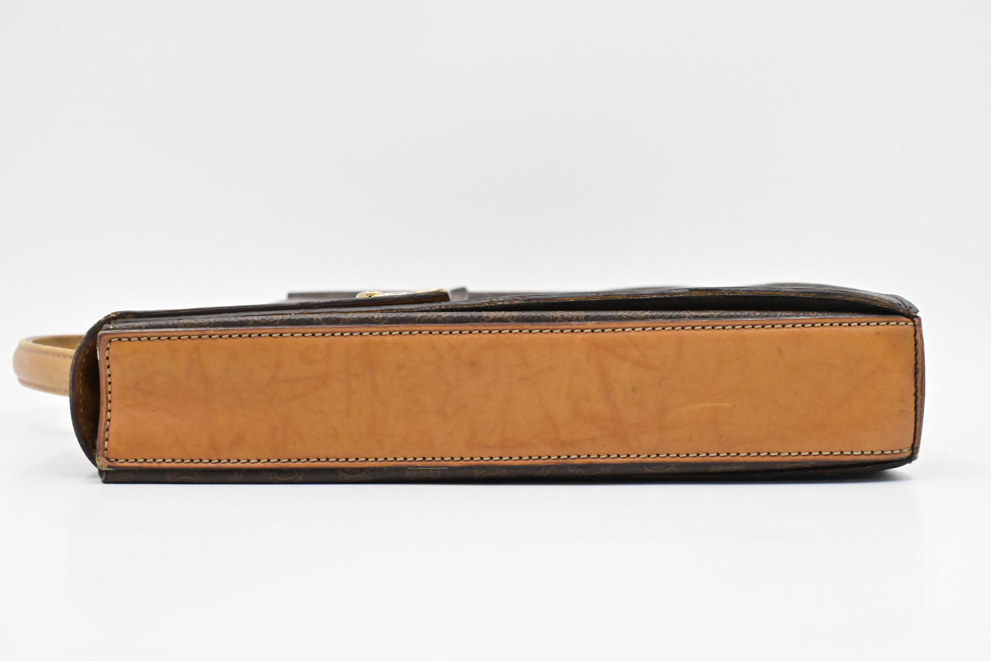 Celine Business Bag in Brown Macadam Canvas