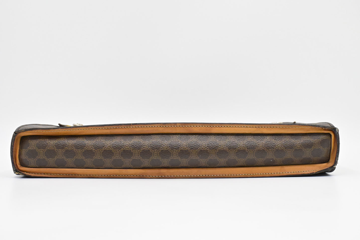Celine Business Bag in Brown Macadam Canvas
