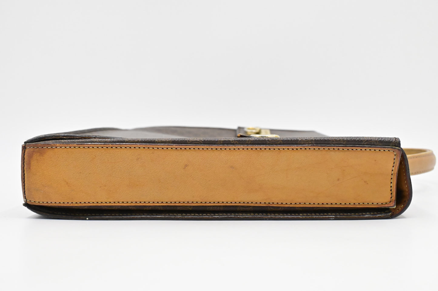 Celine Business Bag in Brown Macadam Canvas