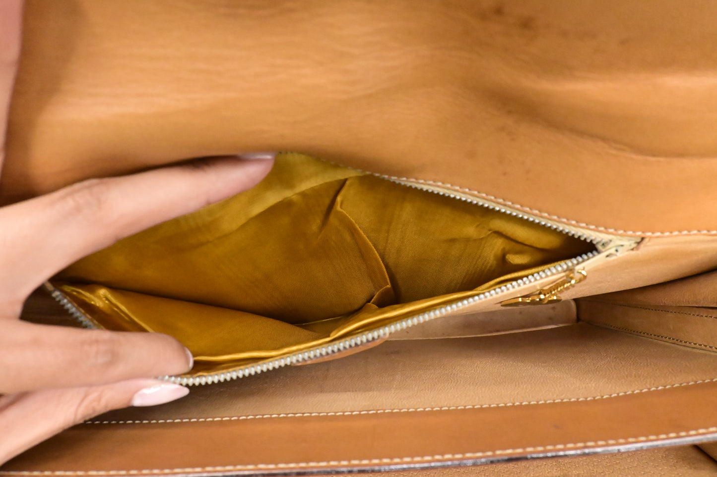 Celine Business Bag in Brown Macadam Canvas