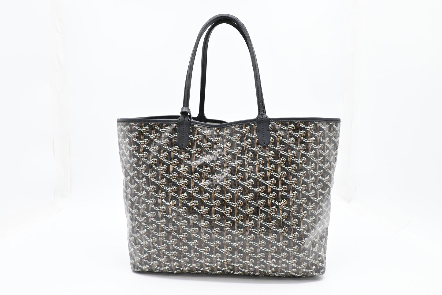 Goyard Saint Louis PM in Black Goyardine Canvas