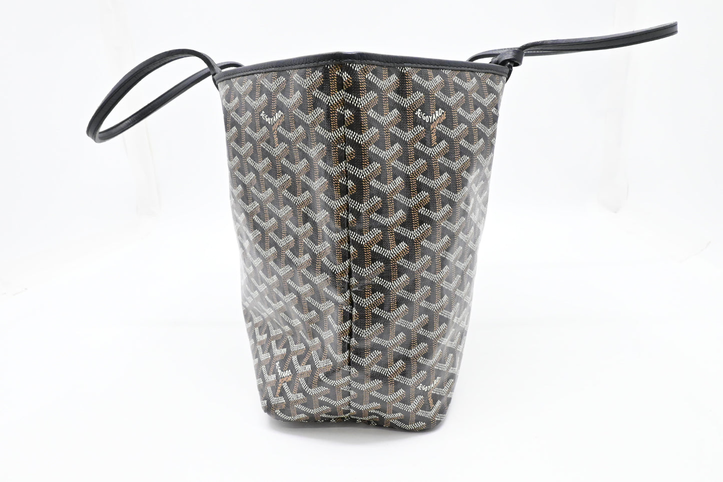 Goyard Saint Louis PM in Black Goyardine Canvas