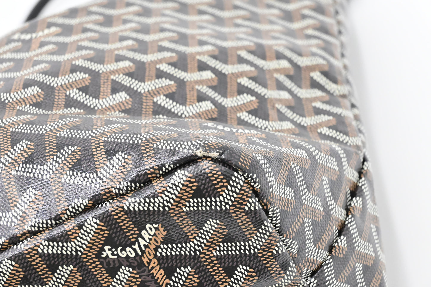 Goyard Saint Louis PM in Black Goyardine Canvas