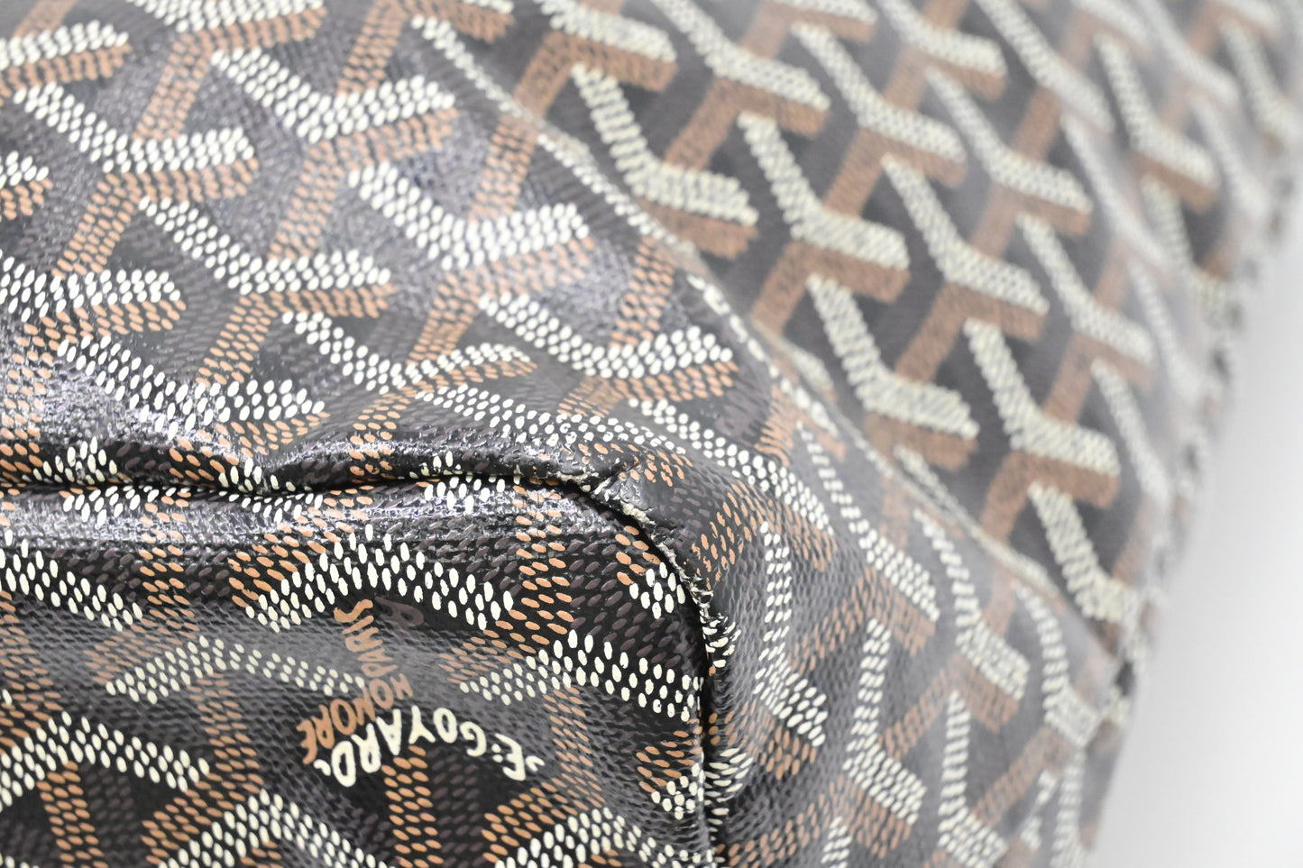 Goyard Saint Louis PM in Black Goyardine Canvas