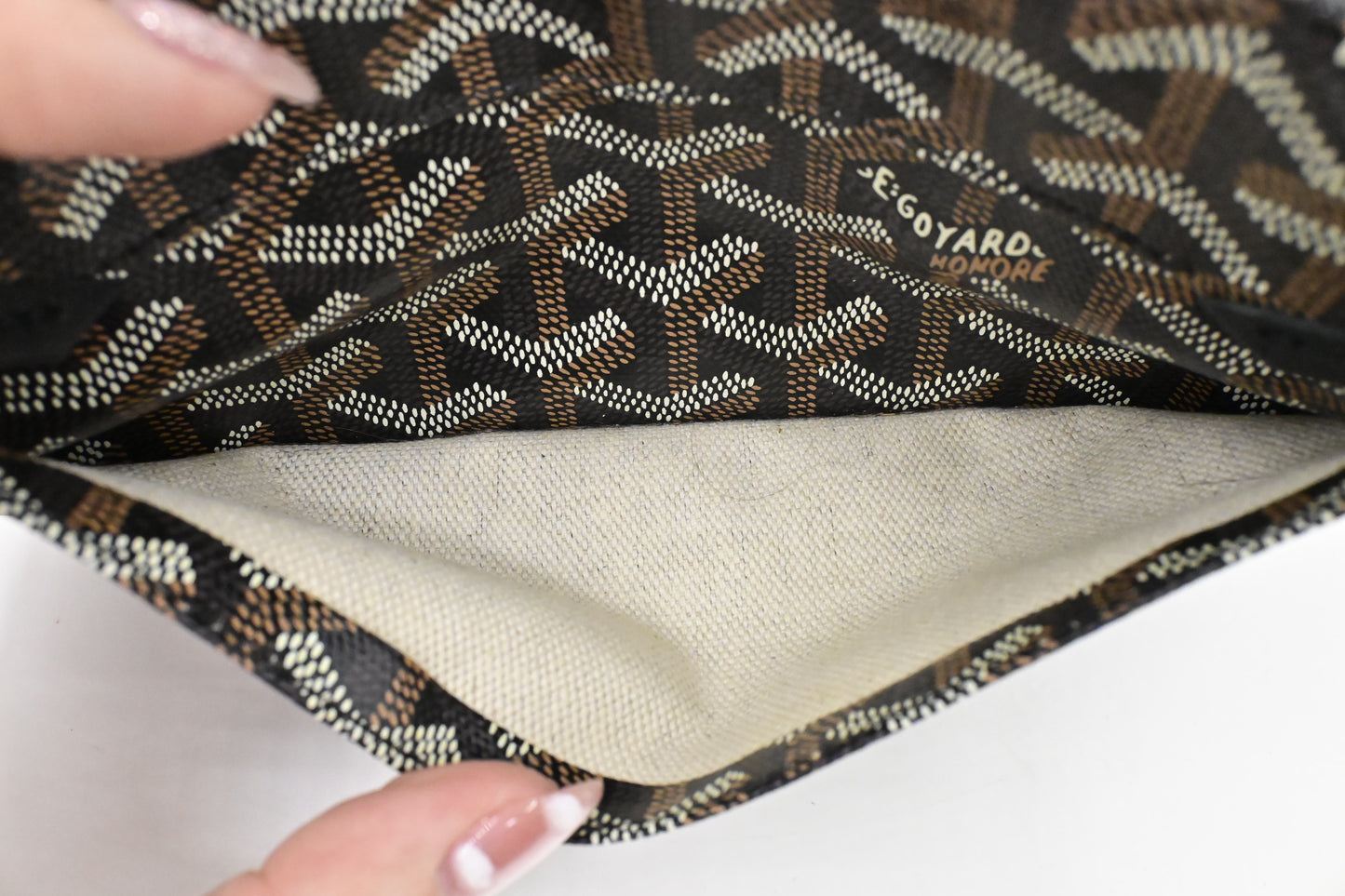 Goyard Saint Louis PM in Black Goyardine Canvas