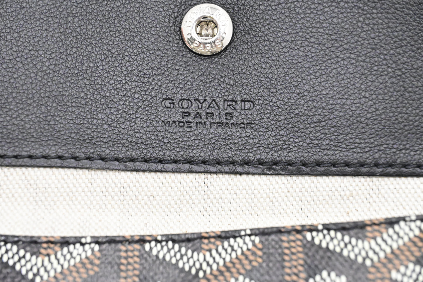 Goyard Saint Louis PM in Black Goyardine Canvas