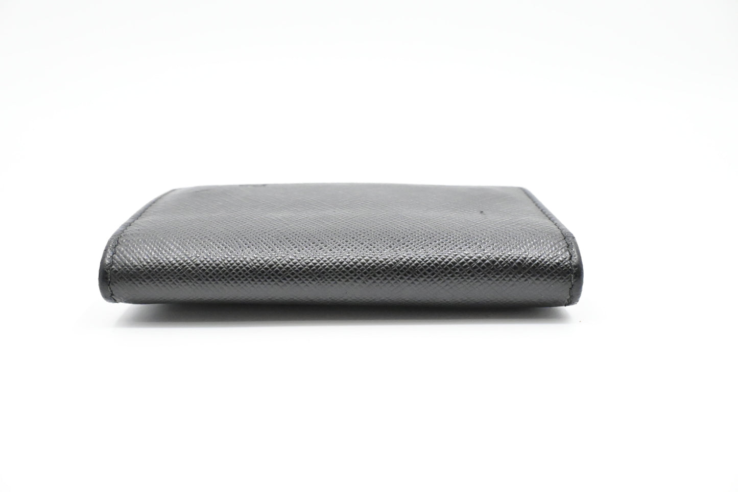 Prada 6 Key Case in Black Saffiano Leather