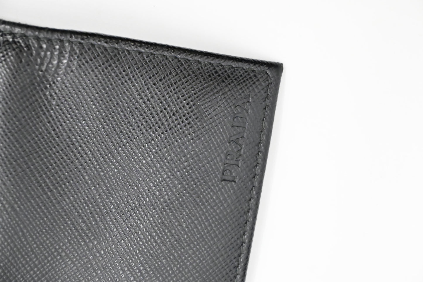 Prada 6 Key Case in Black Saffiano Leather