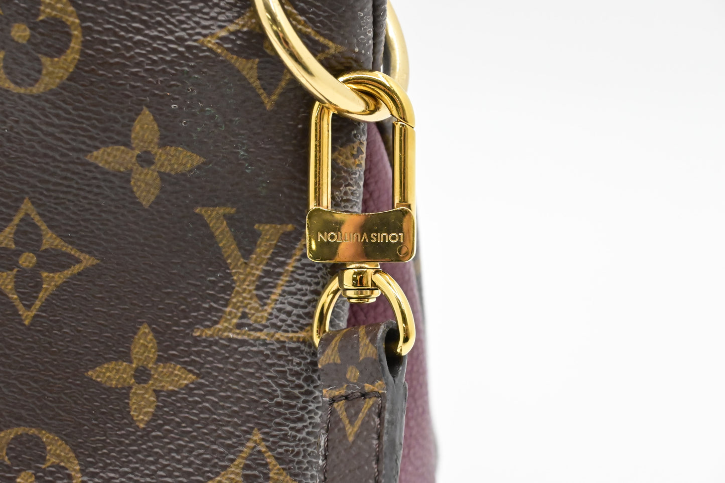 Louis Vuitton Pallas BB in Monogram Canvas & Raisin Leather