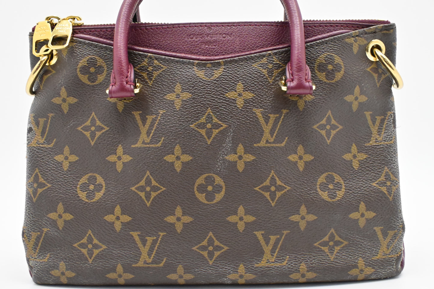 Louis Vuitton Pallas BB in Monogram Canvas & Raisin Leather