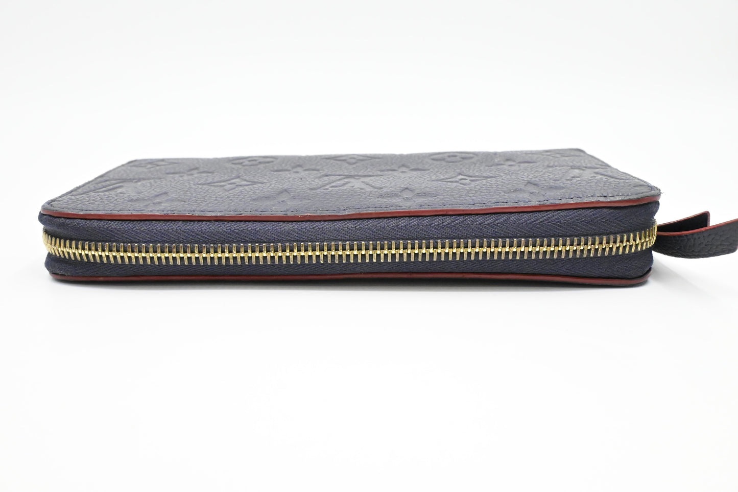 Louis Vuitton Zippy Long Wallet in Marine Rouge Empreinte Leather