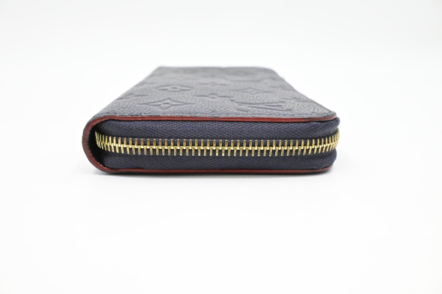 Louis Vuitton Zippy Long Wallet in Marine Rouge Empreinte Leather