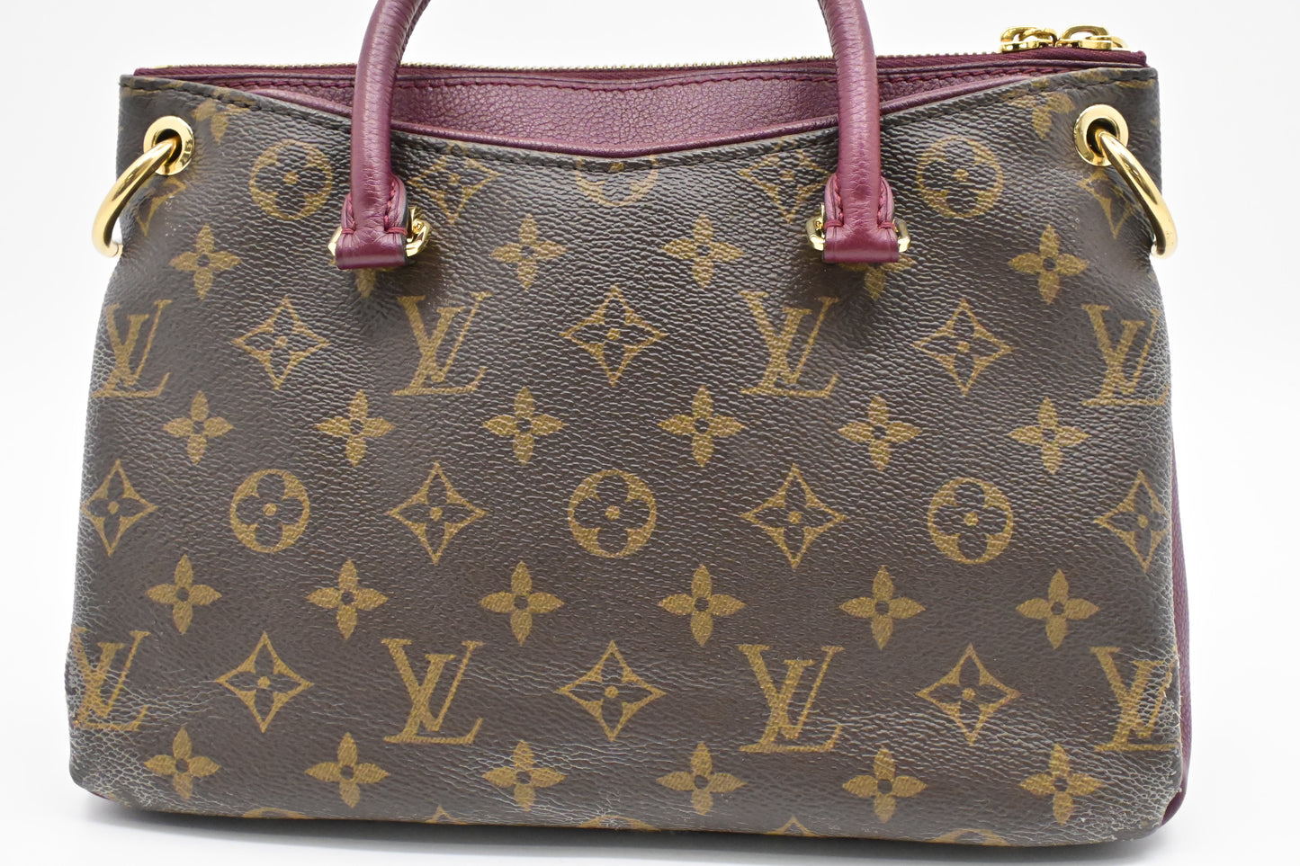 Louis Vuitton Pallas BB in Monogram Canvas & Raisin Leather