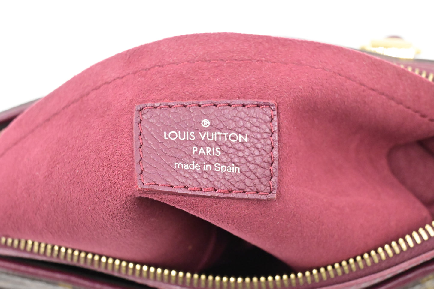 Louis Vuitton Pallas BB in Monogram Canvas & Raisin Leather