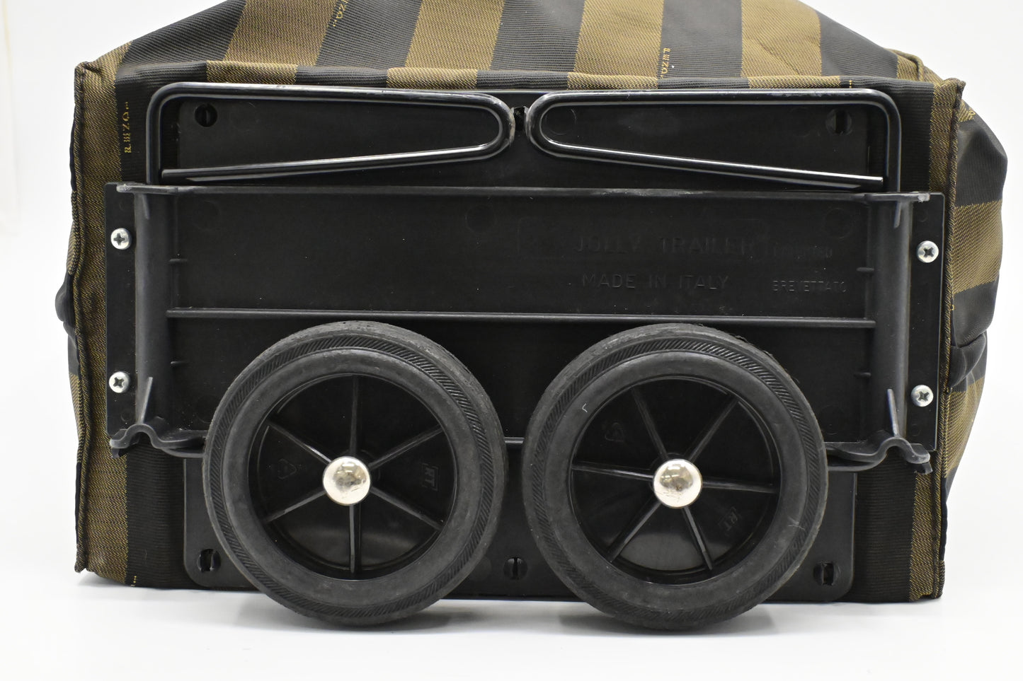 Fendi Foldable Jolly Trailer Bag in Pequin Canvas