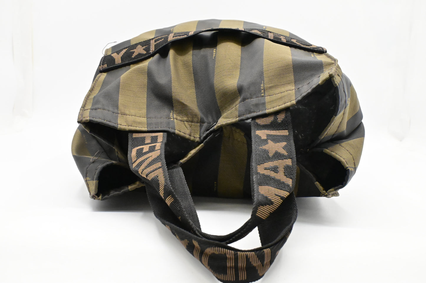 Fendi Foldable Jolly Trailer Bag in Pequin Canvas