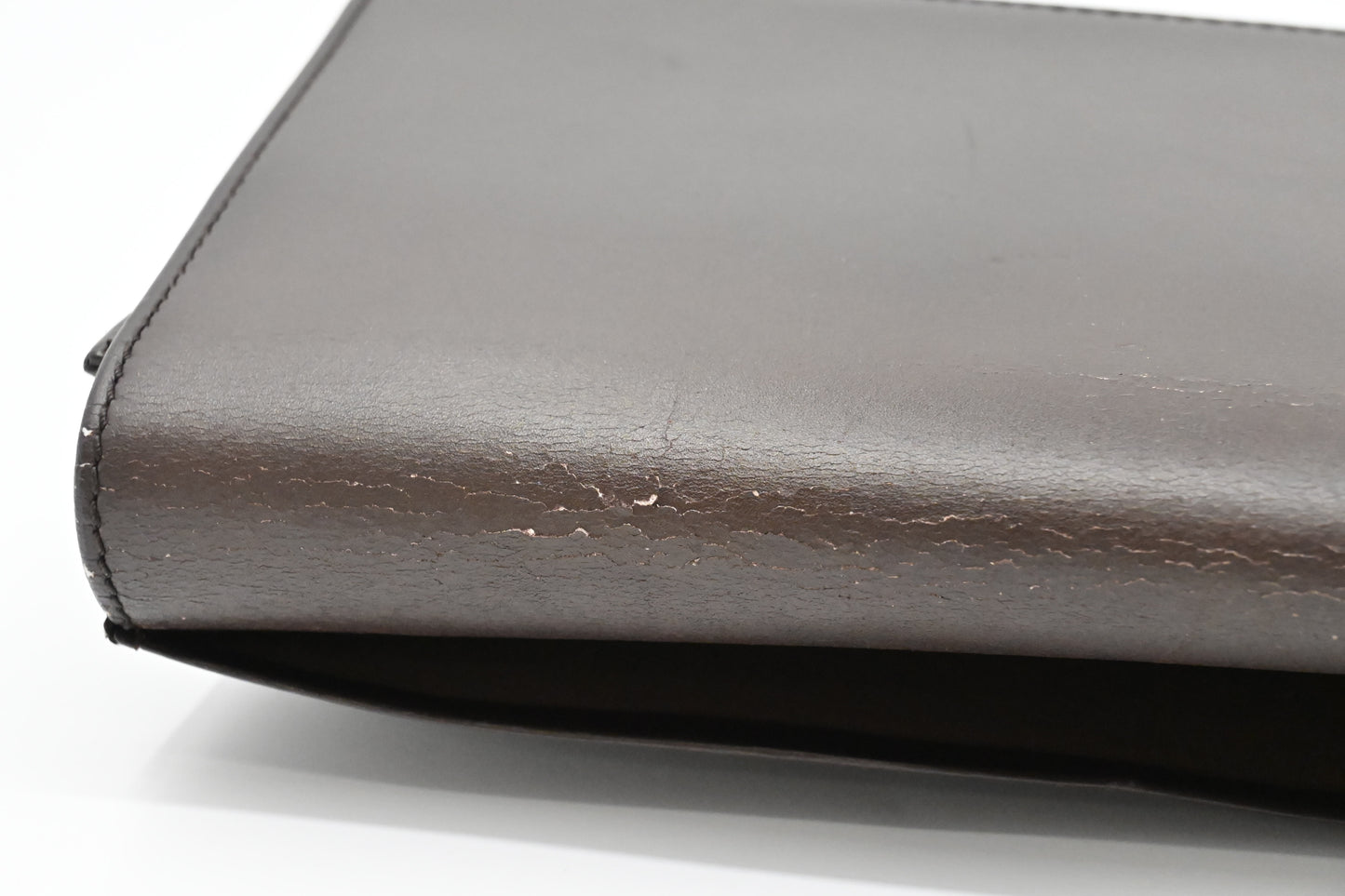 Loewe Document Case in Maroon Leather