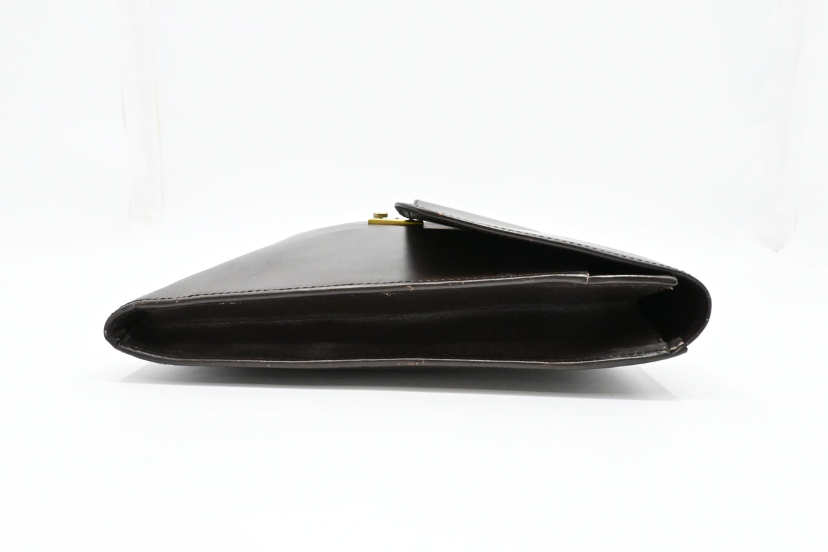 Loewe Document Case in Maroon Leather
