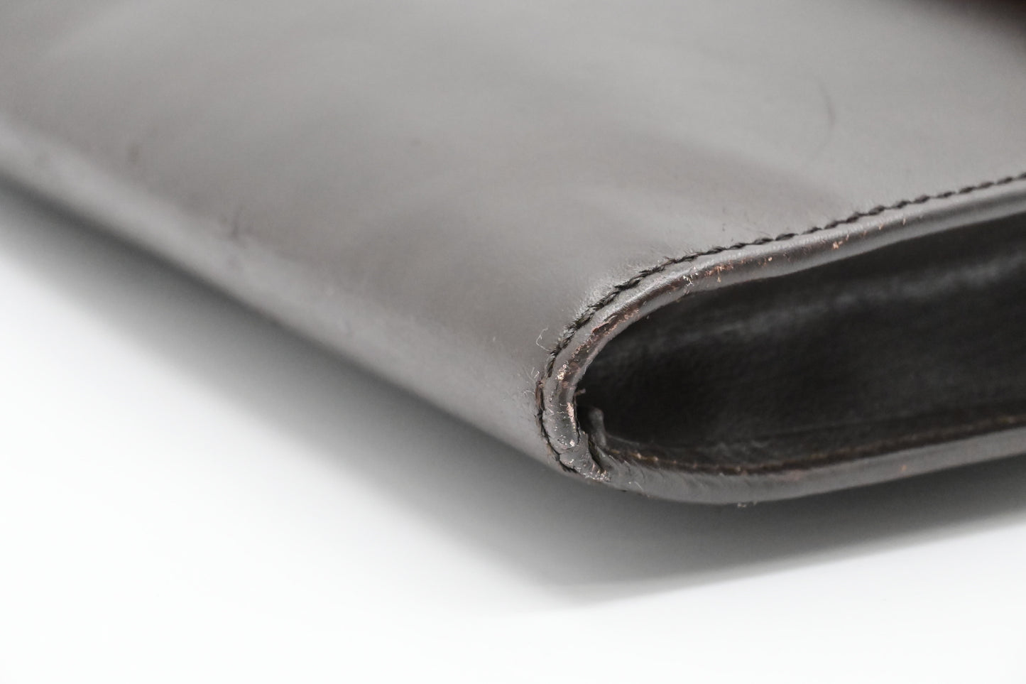 Loewe Document Case in Maroon Leather