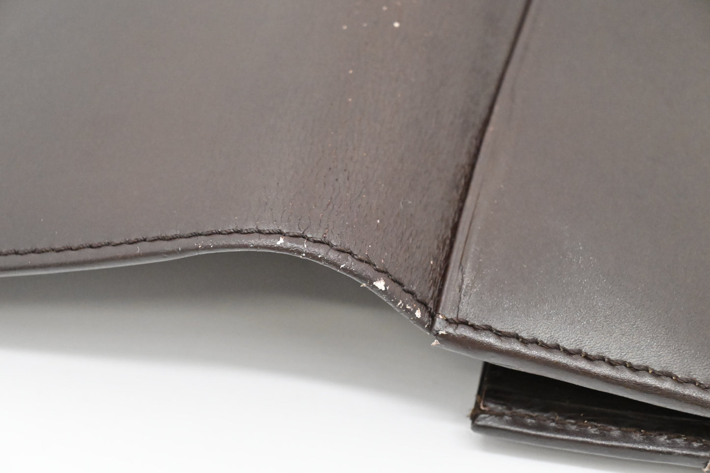 Loewe Document Case in Maroon Leather