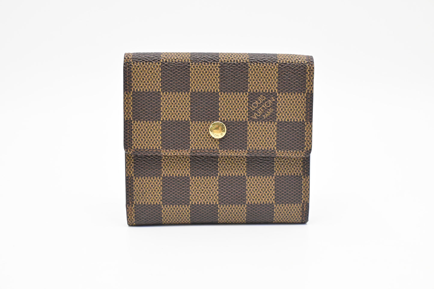 Louis Vuitton Elise Wallet in Damier Ebene Canvas