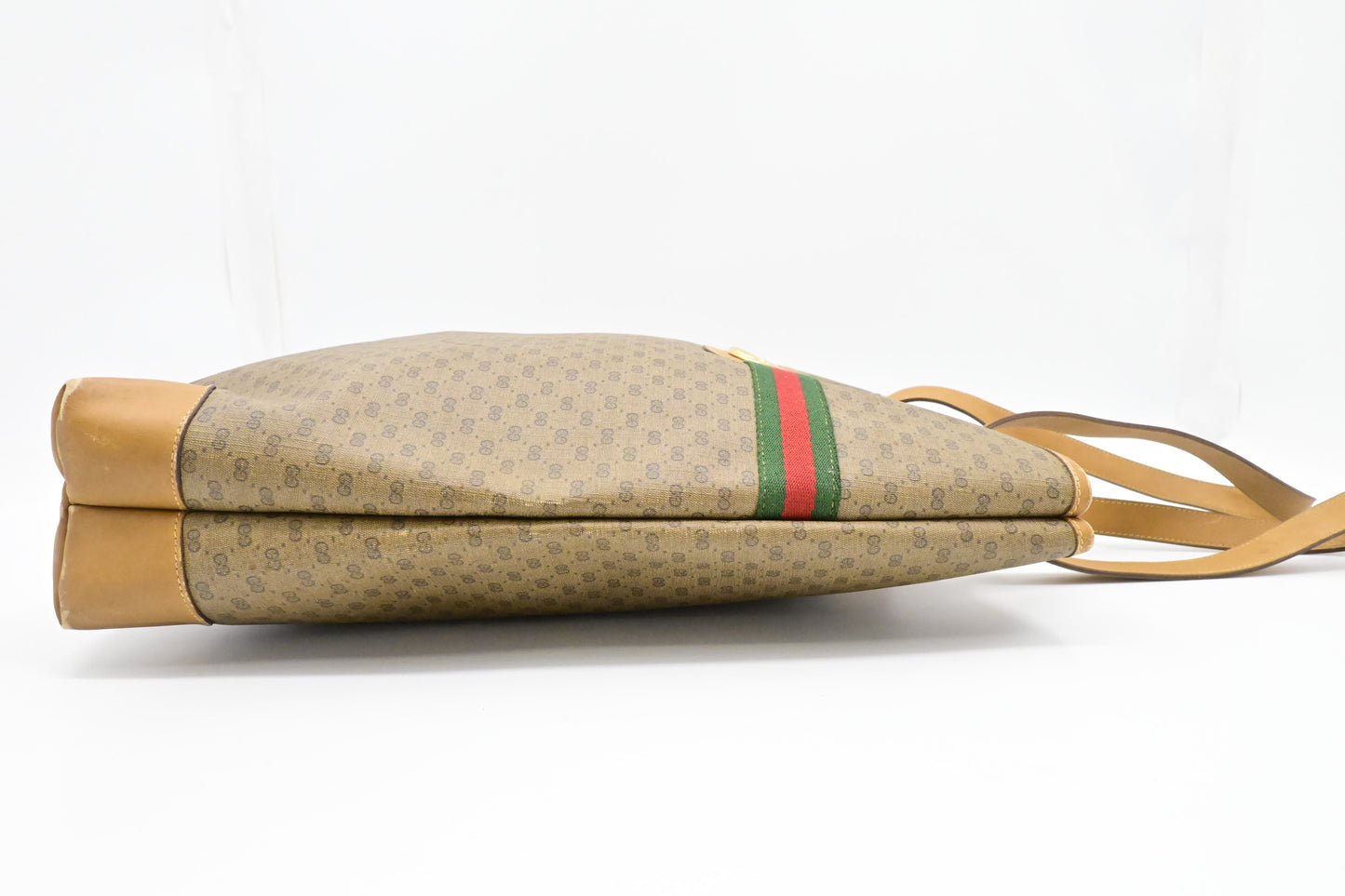 Gucci Sherry Line Tote in Brown Micro GG Supreme Canvas