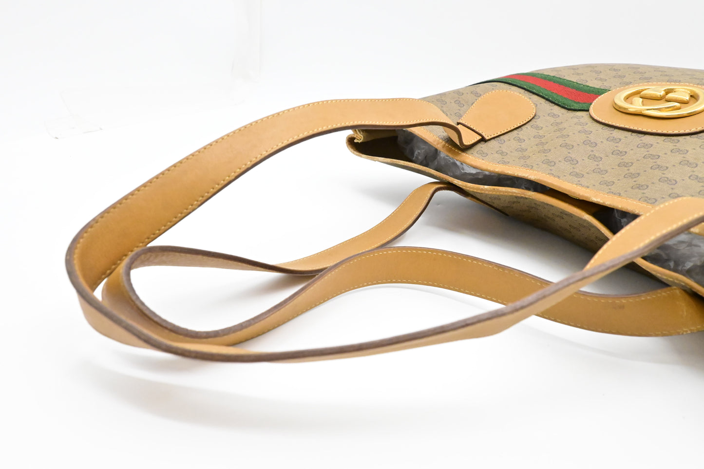 Gucci Sherry Line Tote in Brown Micro GG Supreme Canvas
