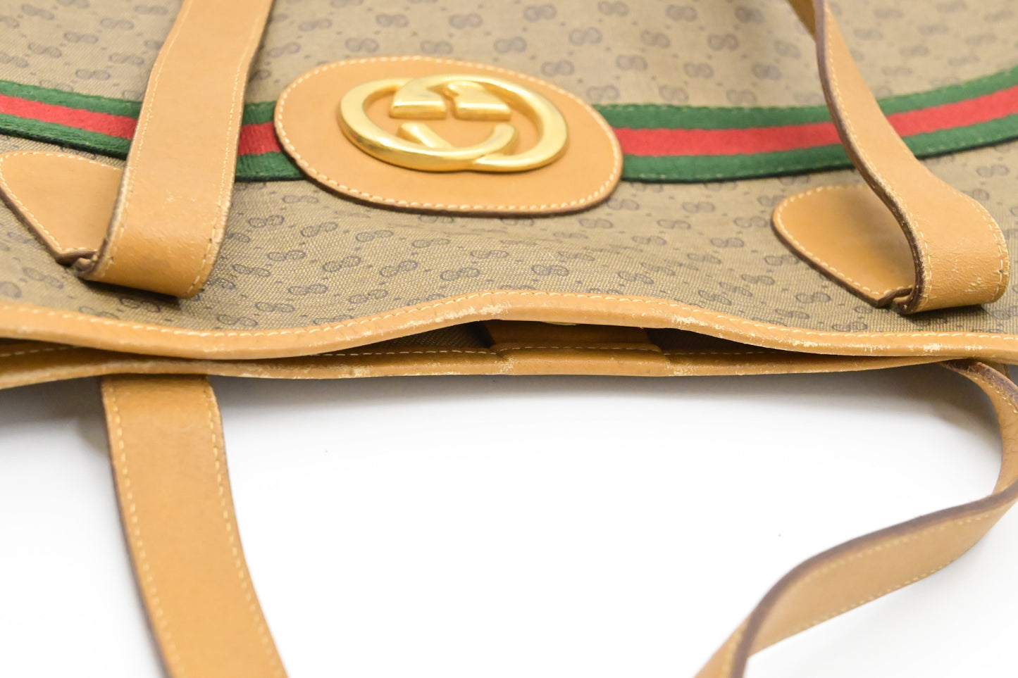 Gucci Sherry Line Tote in Brown Micro GG Supreme Canvas