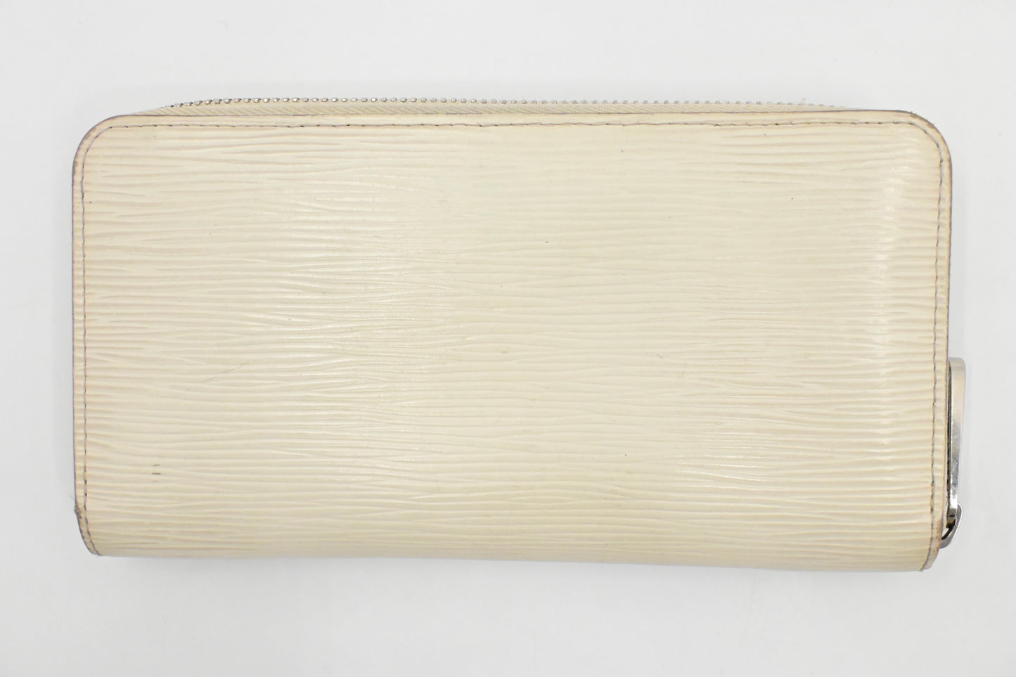 Louis Vuitton Long Zippy Wallet in White Epi Leather