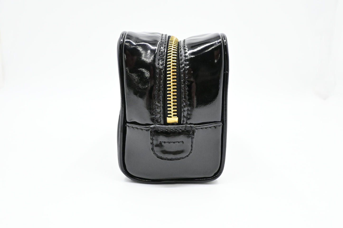 Chanel Cosmetics Pouch in Black Patent Leather
