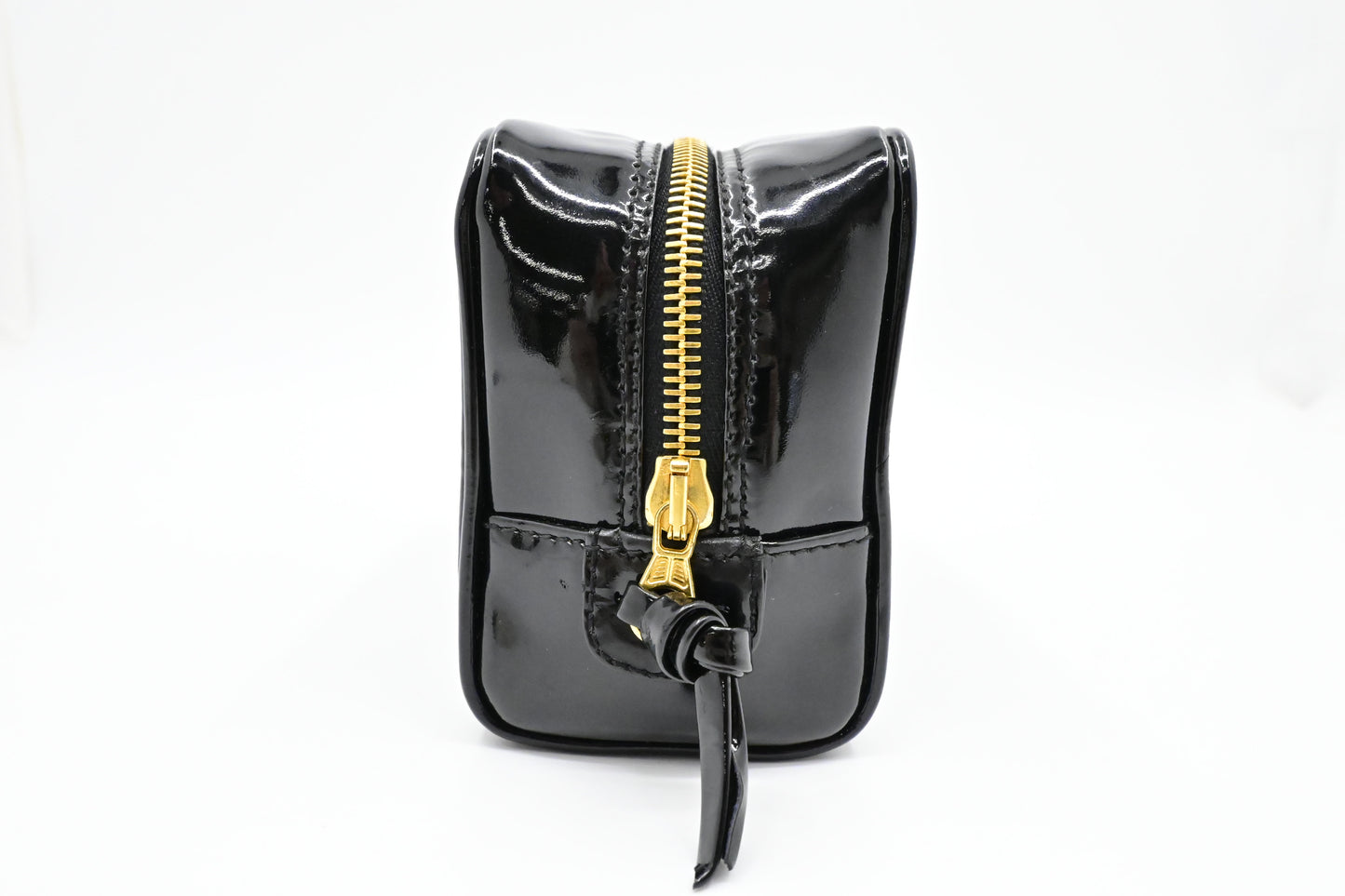 Chanel Cosmetics Pouch in Black Patent Leather