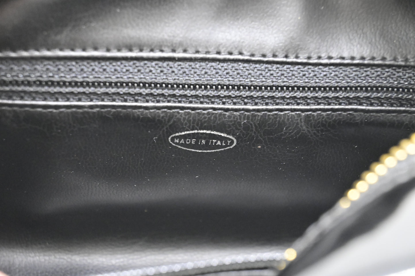Chanel Cosmetics Pouch in Black Patent Leather