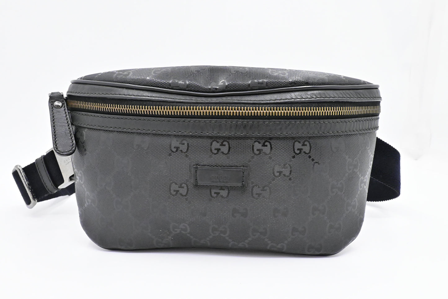 Gucci Bumbag in Black Imprime Canvas