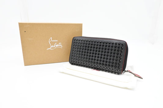 Louboutin Panettone Wallet in Black Leather
