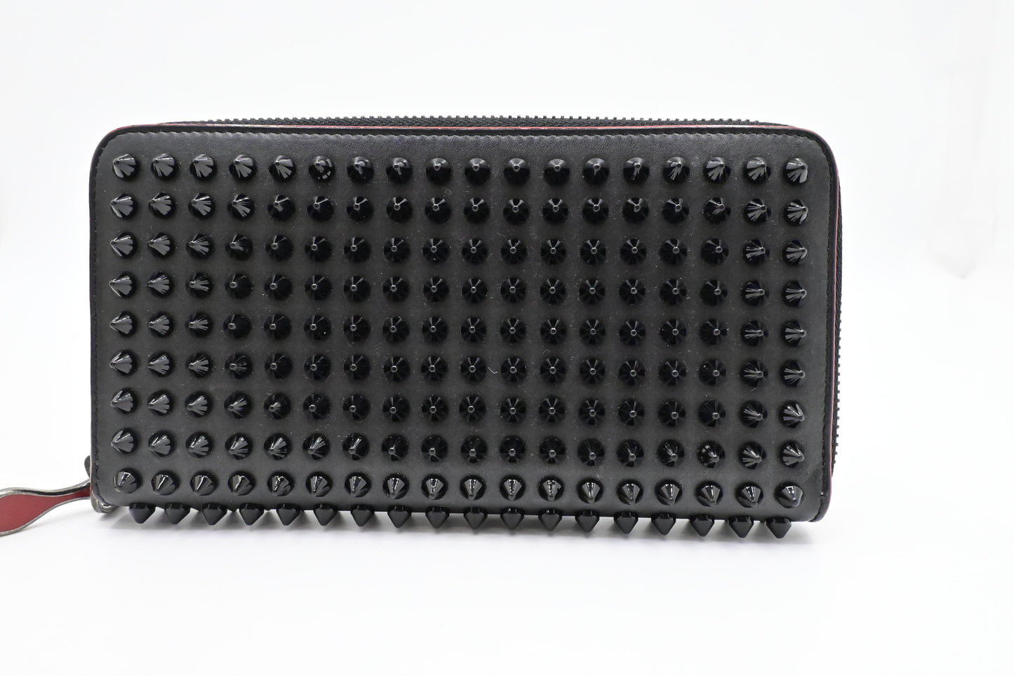 Louboutin Panettone Wallet in Black Leather