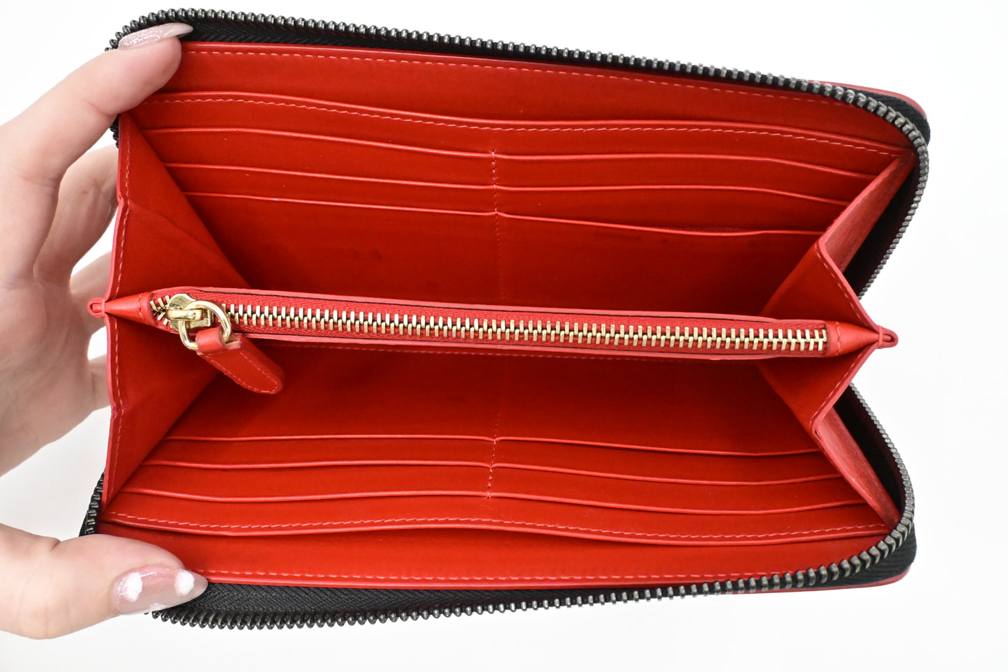 Louboutin Panettone Wallet in Black Leather