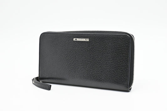Tiffany & Co. Long Zippy Wallet in Black Leather